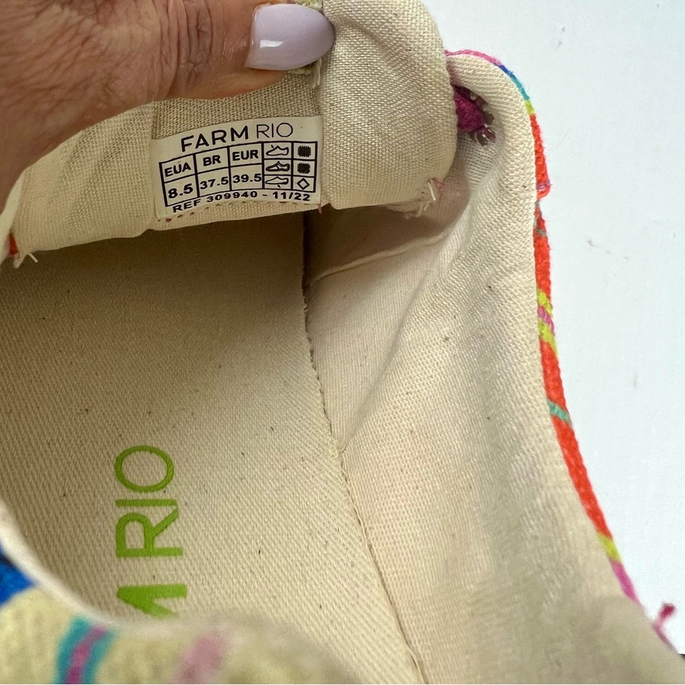 Farm Rio Pink Floral Garden Platform Sneakers - Picture 9 of 11